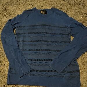 Men's Blue‎ Striped Sweater